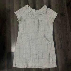 BB Dakota Cream Kids Dress with Black Accents